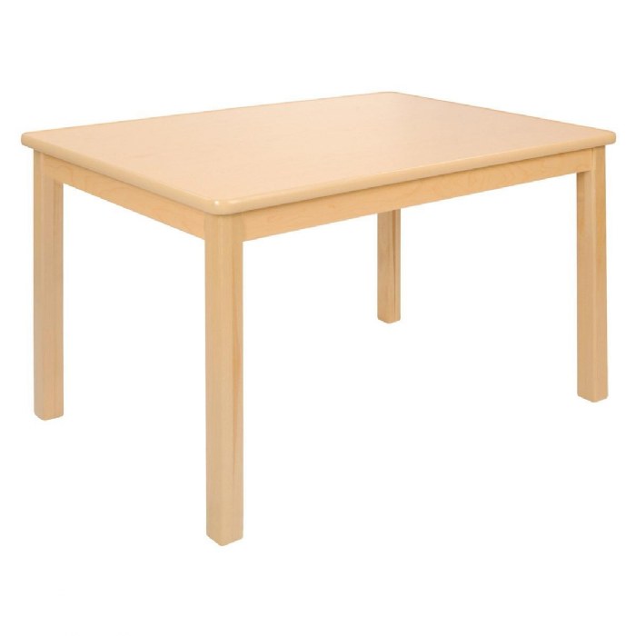 Primary Image of Carolina Laminate 30" x 36" Rectangle Table With 20" Legs - Seats 4