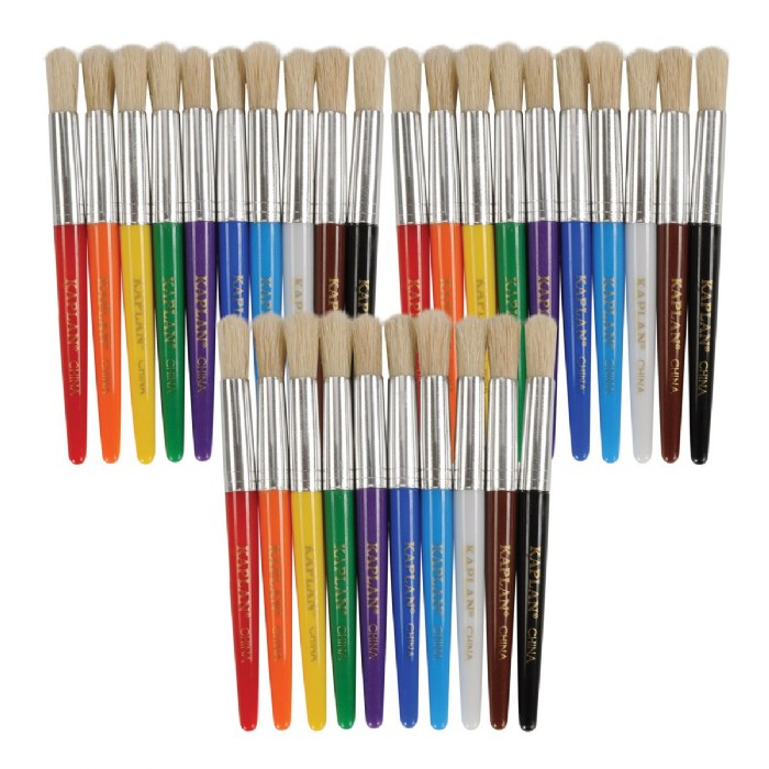 Primary Image of Easy to Grip Colored Chubby Brushes - Set of 30