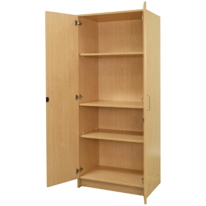 Alternate Image #1 of Nature Color 72" Teacher Storage Cabinet - Natural