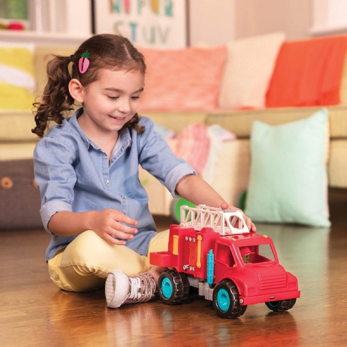 Alternate Image #1 of Toddler Sized Plastic Fire Truck