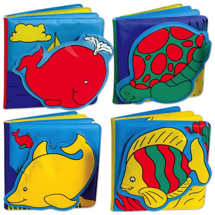 Primary Image of Ocean Animals Vinyl Books - Set of 4