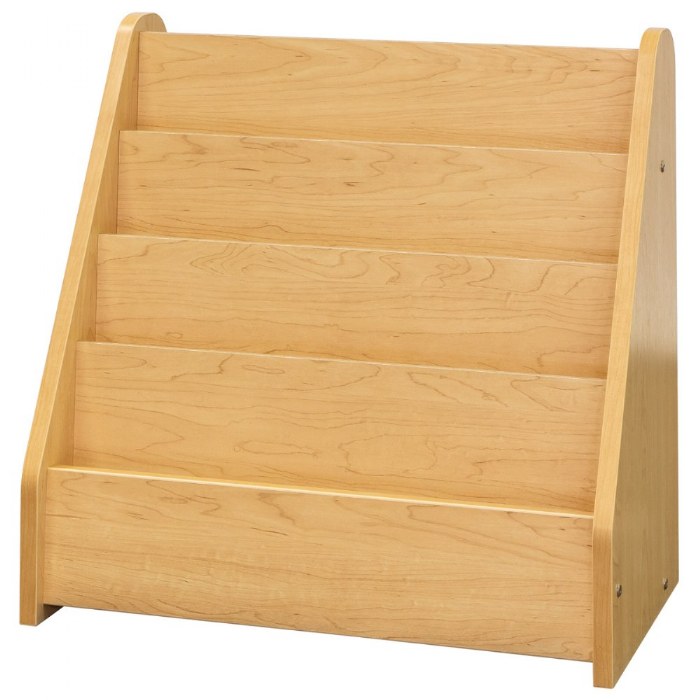 Alternate Image #1 of Toddler 4-Shelf Book Display - Natural