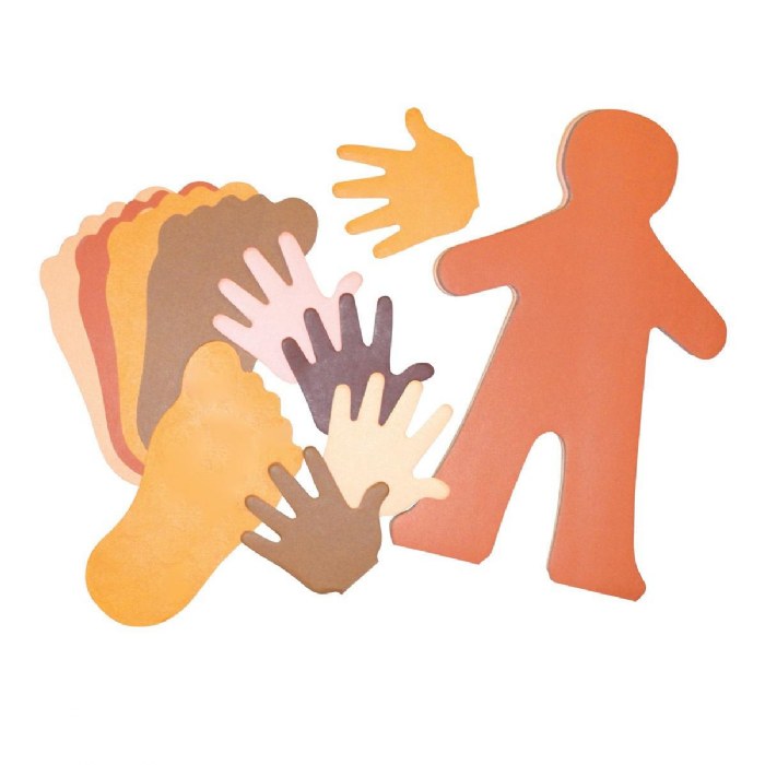 Alternate Image #1 of Multicultural People Paper Shapes