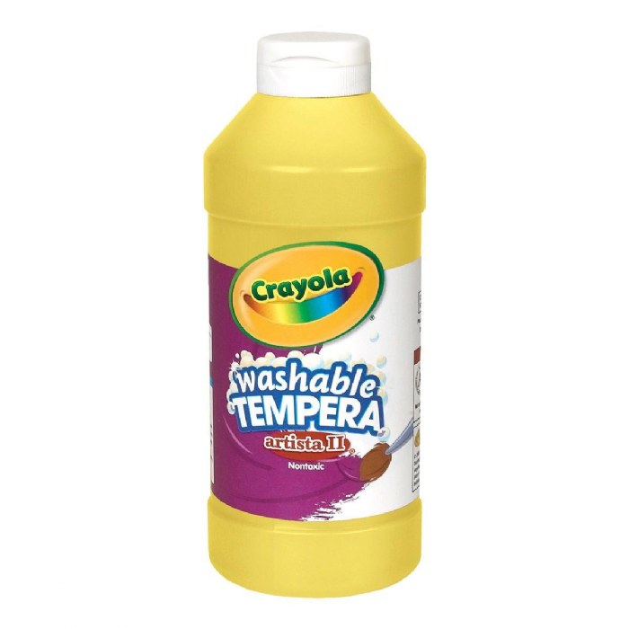 Primary Image of Crayola&reg; Artista ll Washable Tempera Paint - Yellow - 16 oz