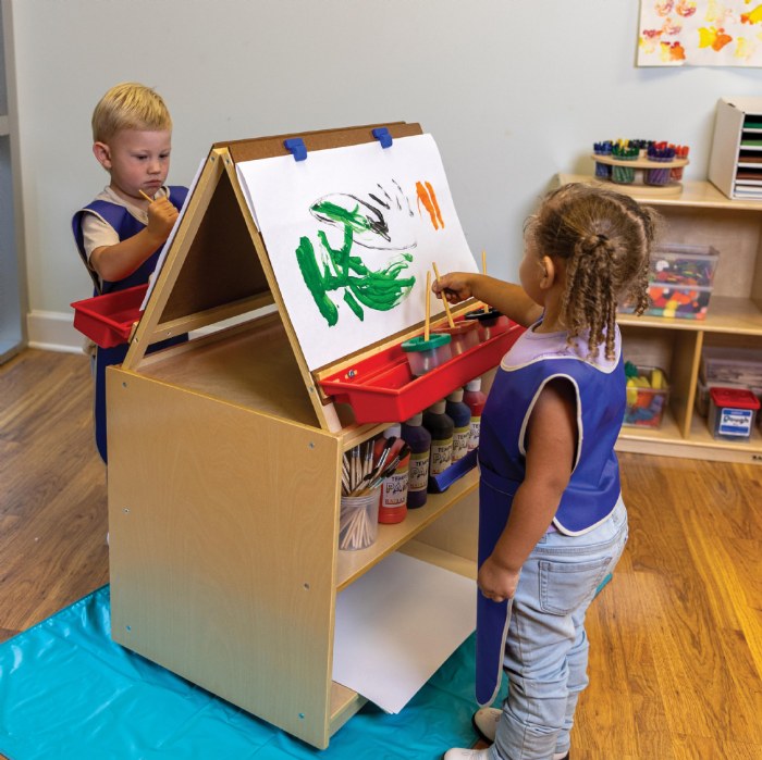 Alternate Image #1 of 2-Station Art Easel