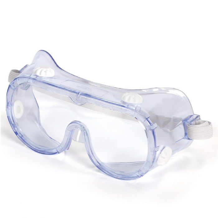 Primary Image of Full Coverage Adjustable Clear Safety Goggles