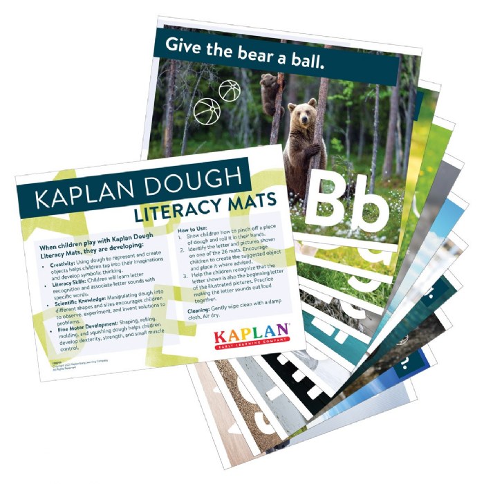 Primary Image of Kaplan Dough Literacy Mats - Set of 26