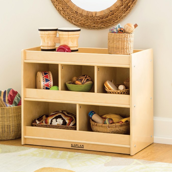 Alternate Image #1 of Carolina Wooden 5-Cubby Storage Center