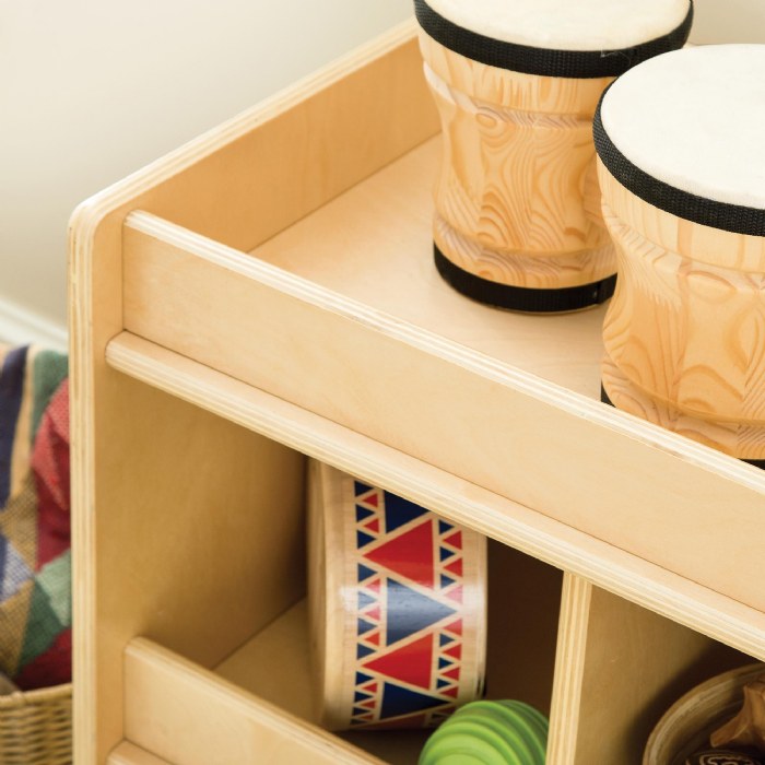 Alternate Image #1 of Carolina Wooden 5-Cubby Storage Center