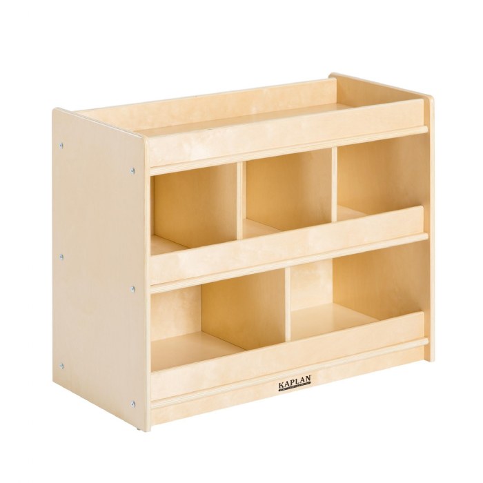 Primary Image of Carolina Wooden 5-Cubby Storage Center
