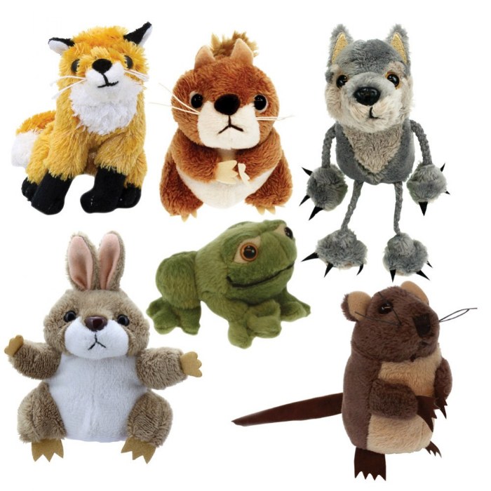 Primary Image of Woodland Animals Finger Puppets - Set of 6