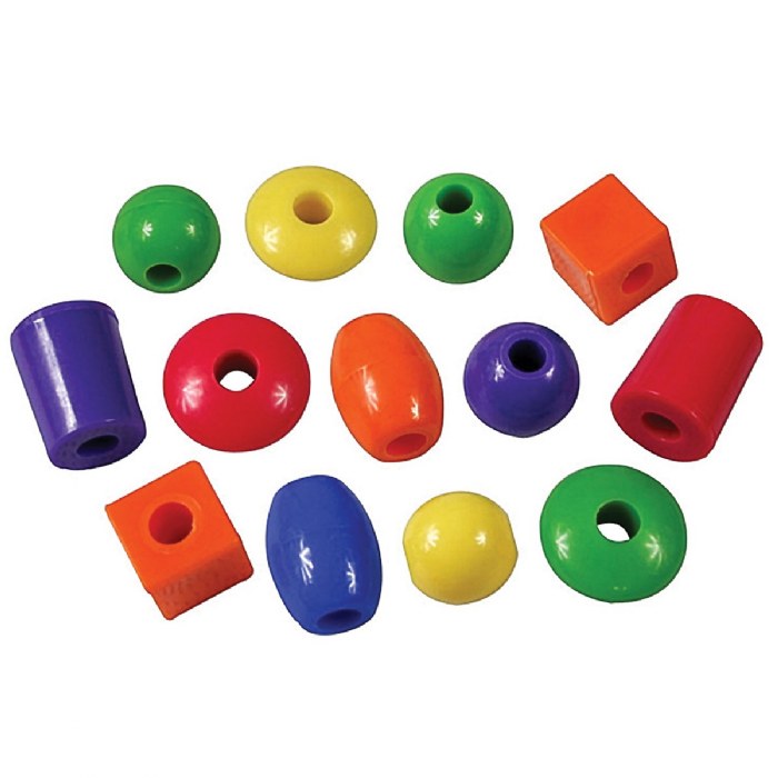 Alternate Image #1 of Jumbo Lacing Beads - 360 Pieces