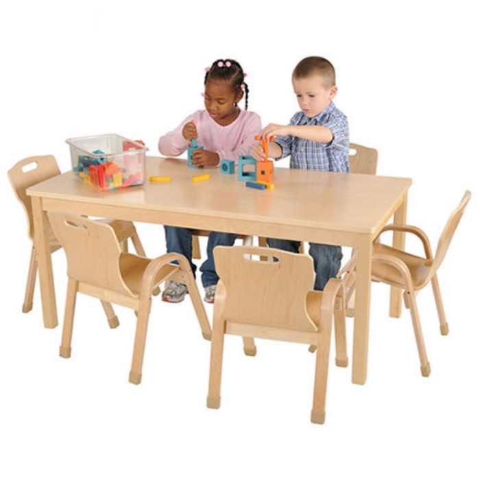 Alternate Image #1 of Carolina Laminate 24" x 60" Rectangle Table in Varied Heights