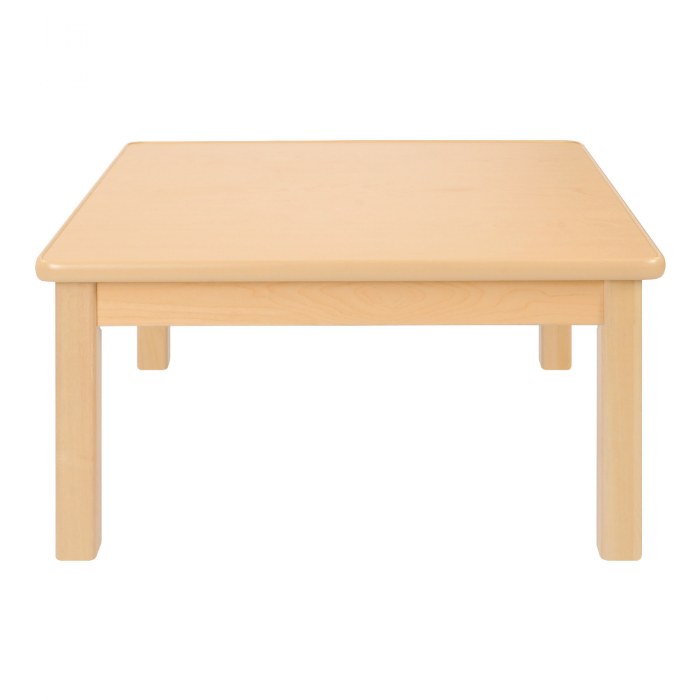 Alternate Image #1 of Carolina Laminate 24" x 24" Square Table With 12" Legs - Seats 4