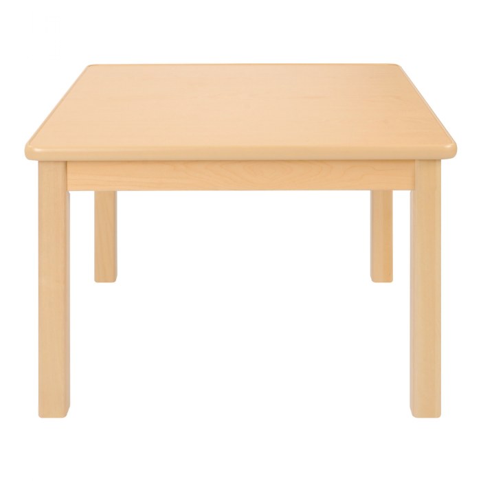 Alternate Image #1 of Carolina Laminate 24" x 24" Square Table With 16" Legs - Seats 4