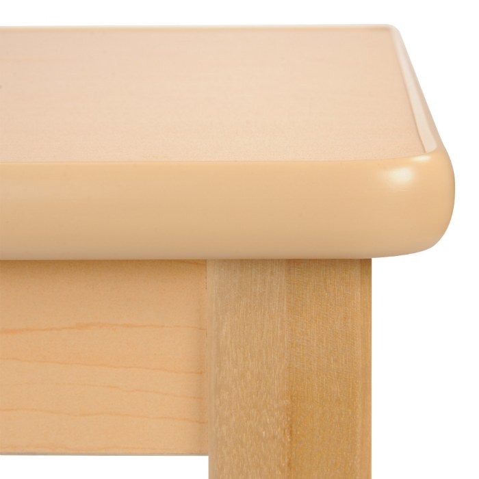 Alternate Image #1 of Carolina Laminate 24" x 24" Square Table With 16" Legs - Seats 4
