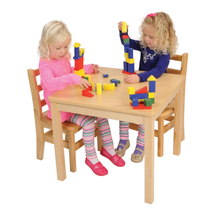 Alternate Image #1 of Carolina Laminate 24" x 24" Square Table With 18" Legs - Seats 4