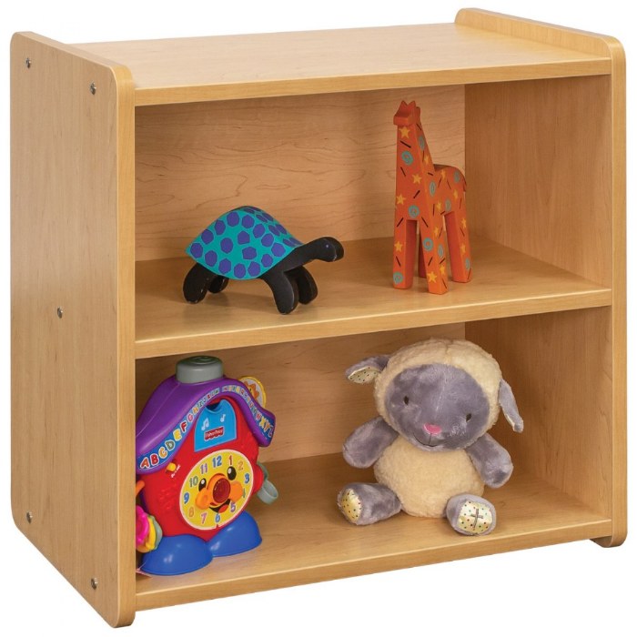 Alternate Image #1 of Toddler Solid Back Storage Center - Natural