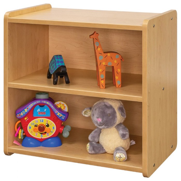 Alternate Image #1 of Toddler Solid Back Storage Center - Natural