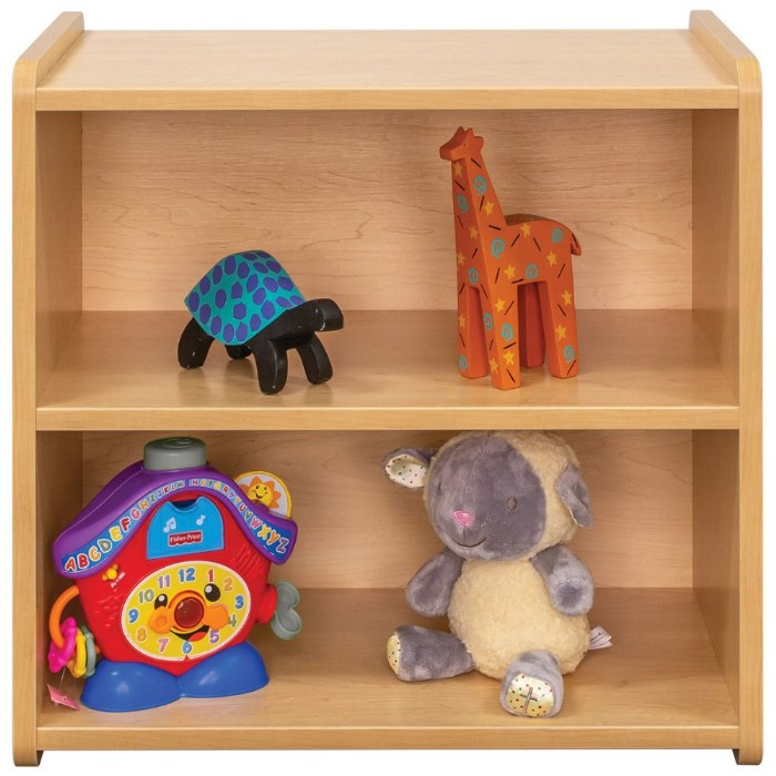Alternate Image #1 of Toddler Solid Back Storage Center - Natural