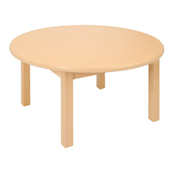 Primary Image of Carolina Birch 30" Round Table With Varied Leg Heights - Seats 4