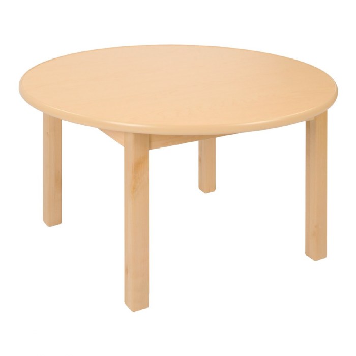 Primary Image of Carolina Birch 30" Round Table With 16" Legs, 2-3 years  - Seats 4