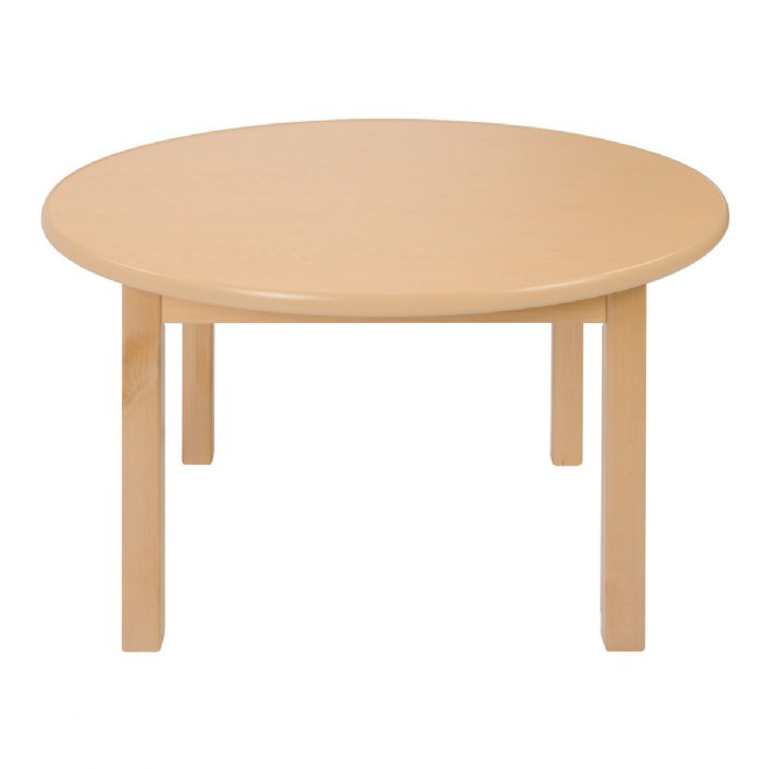 Alternate Image #1 of Carolina Birch 30" Round Table With 16" Legs, 2-3 years  - Seats 4