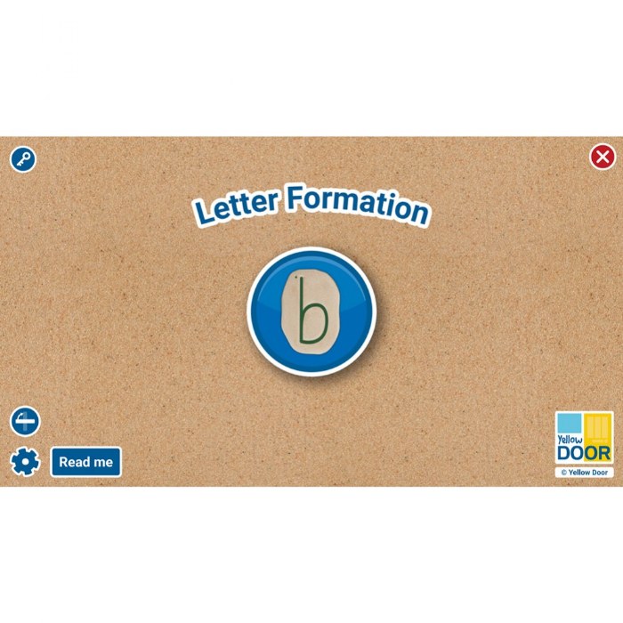 Primary Image of Letter Formation Software for Large Screens and Tablets