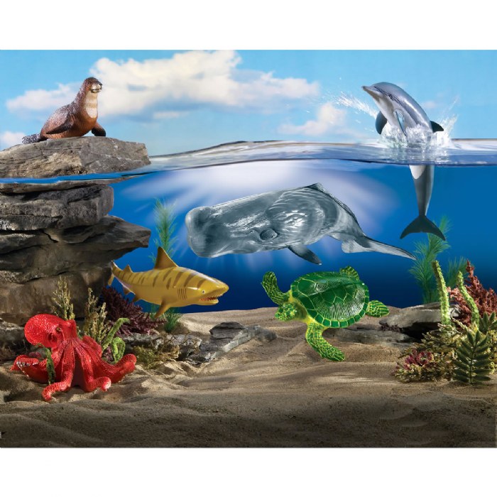 Alternate Image #1 of Jumbo Ocean Animals - 6 Pieces