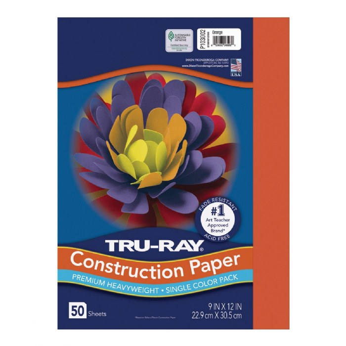 Primary Image of 9 x 12 Tru-Ray&reg; Construction Paper - Case Pack - Orange