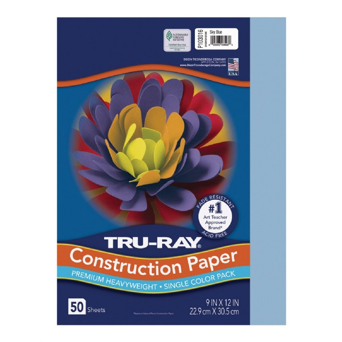 Primary Image of 9 x 12 Tru-Ray&reg; Construction Paper - Case Pack - Sky Blue