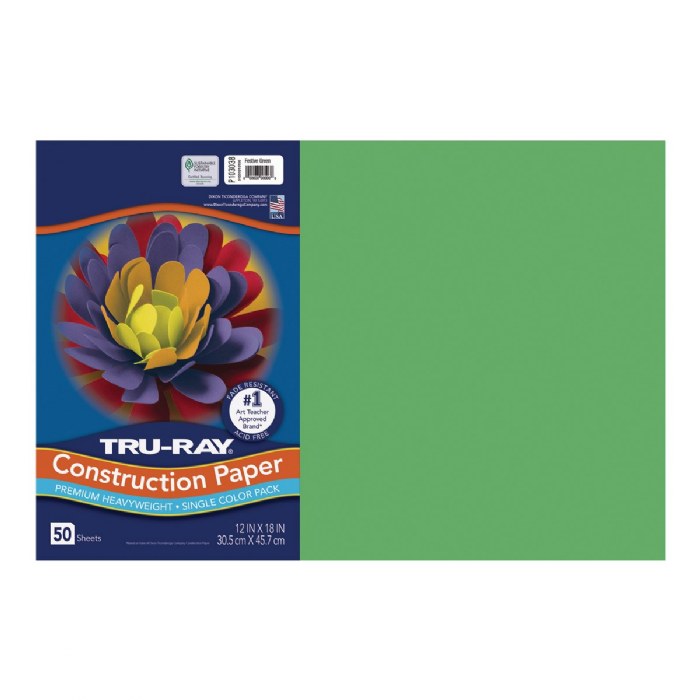 Primary Image of 12" x 18" Tru-Ray&reg; Construction Paper (Case Pack) - Green