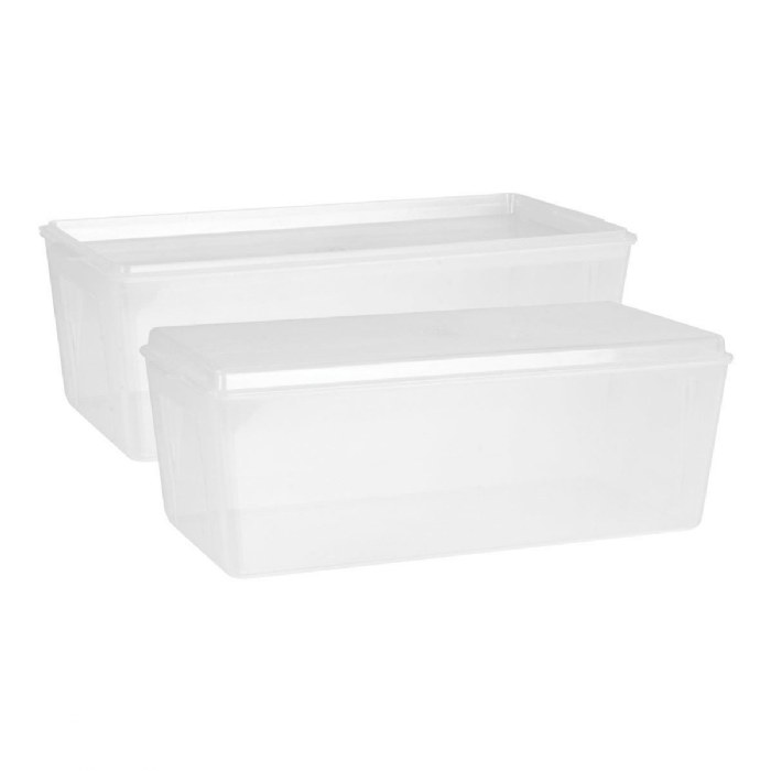 Alternate Image #1 of Clear Bins with Lids - Set of 6