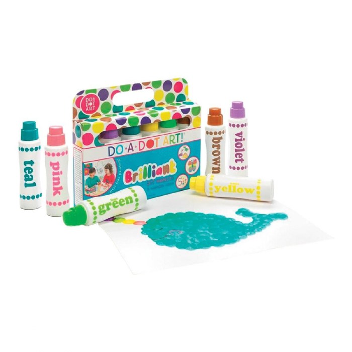 Alternate Image #1 of Do-A-Dot Brilliant Color Paint Markers - Set of 6