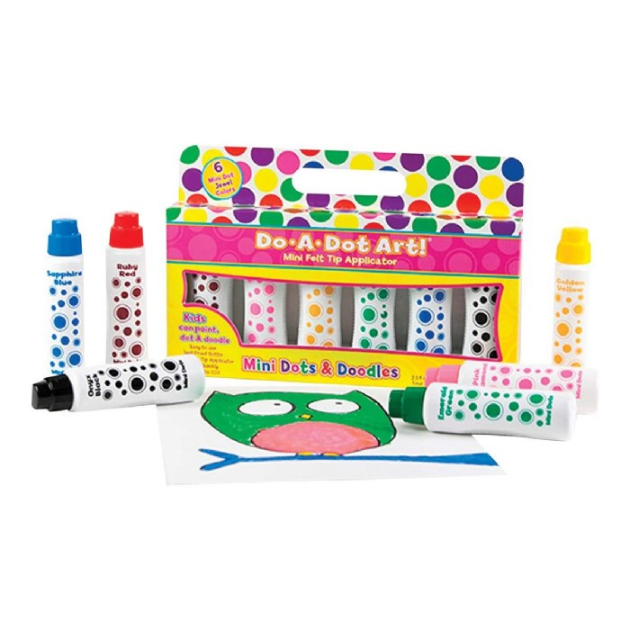 Alternate Image #1 of Do-A-Dot Art Mini Dots Paint Markers - Set of 6