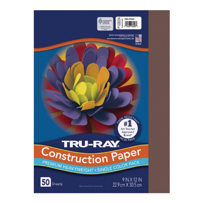 Primary Image of Tru-Ray&reg; 9" x 12" Construction Paper Brown