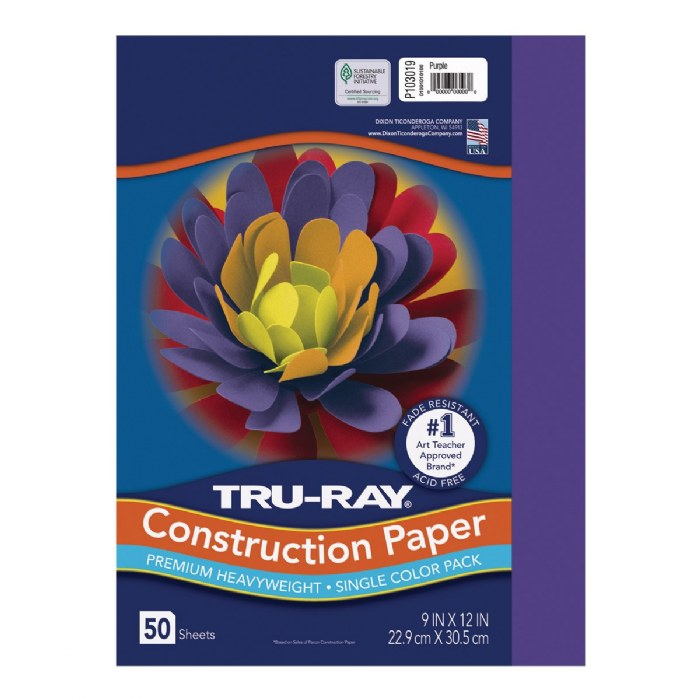 Primary Image of Tru-Ray&reg; 9" x 12" Construction Paper Purple