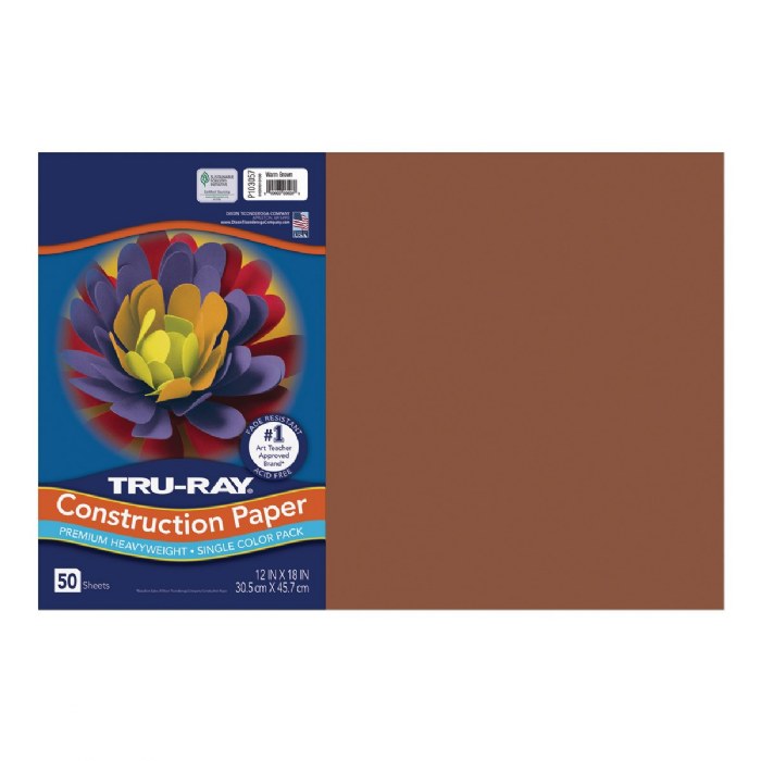 Primary Image of Tru-Ray&reg; 12" x 18" Construction Paper - Brown