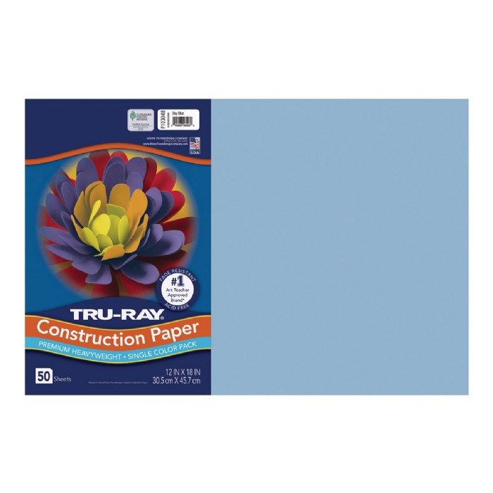 Primary Image of Tru-Ray&reg; 12" x 18" Construction Paper - Sky Blue