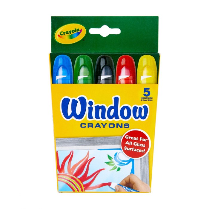 Primary Image of Crayola&reg; Easy to Wash Off Window Crayons - Single Box