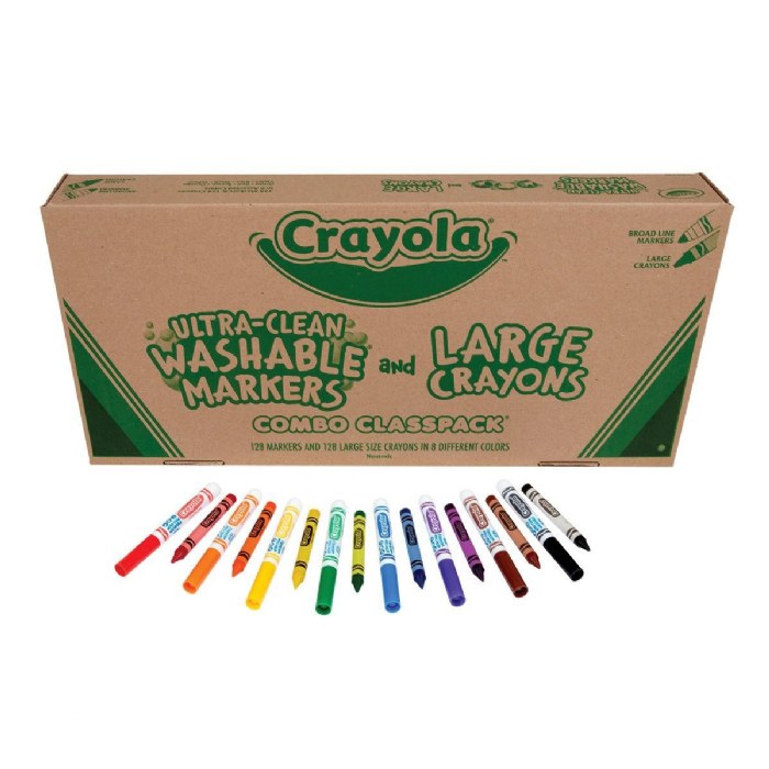 Alternate Image #1 of Crayola&reg; Combo Washable Marker and Large Crayon Classpack