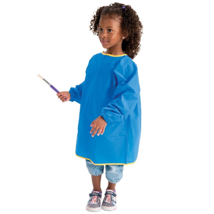 Alternate Image #1 of Child's Art Apron with Long Sleeves - Set of 4