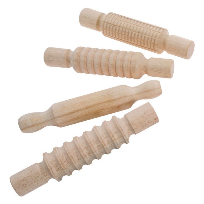 Primary Image of Wood Rolling Pin Set - Set of 4