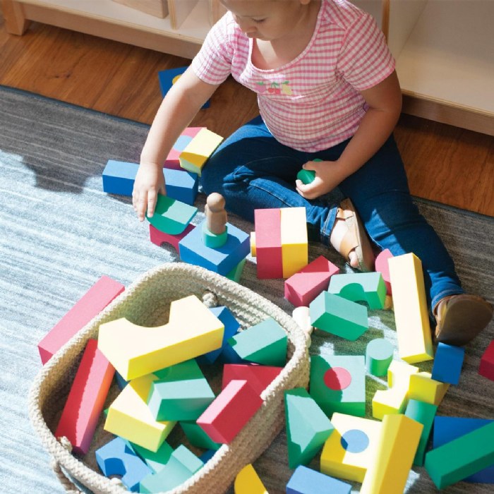 Alternate Image #1 of Colorful Soft Foam Building Blocks - 68 Piece Set