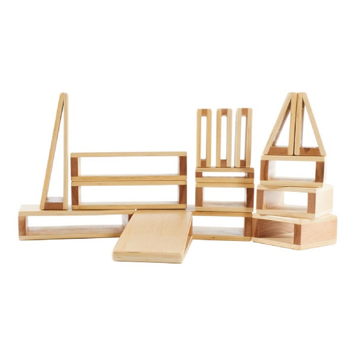 Primary Image of Mini Hollow Blocks in Different Shapes - 24 Pieces