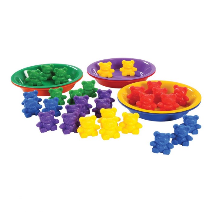 Alternate Image #1 of Papa Bear Colorful Counters - 30 Pieces
