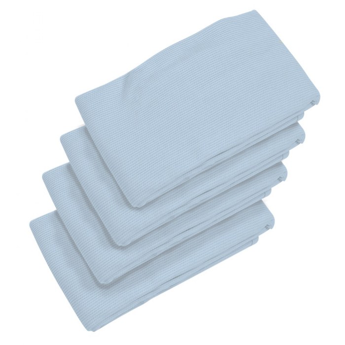Primary Image of Premium Cot Blanket - Blue - Set of 4