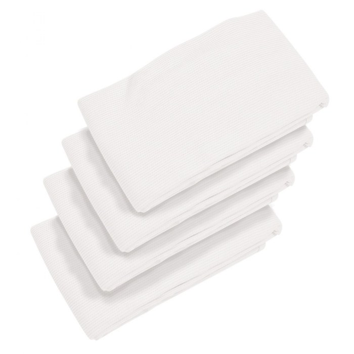 Primary Image of Premium Cot Blanket - White - Set of 4