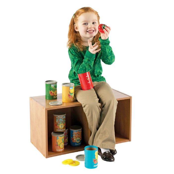 Alternate Image #1 of 1-10 Counting Cans with Fruits and Vegetables