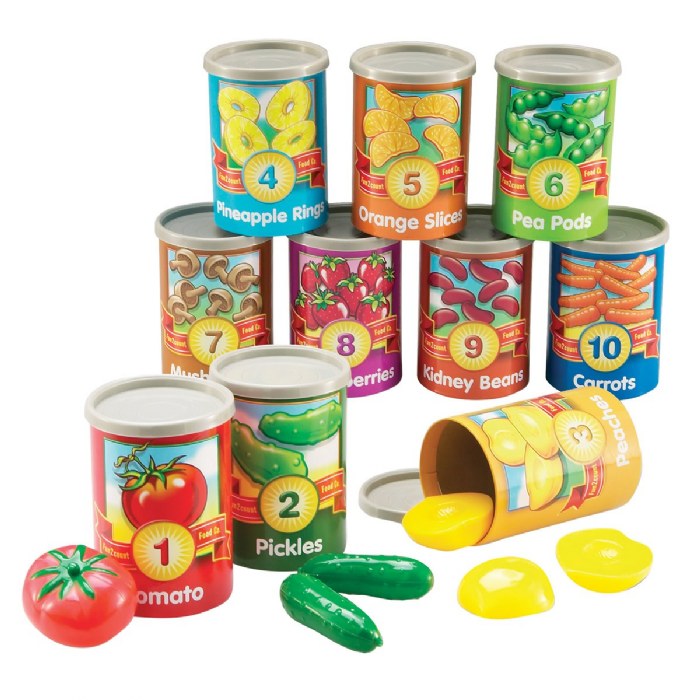 Primary Image of 1-10 Counting Cans with Fruits and Vegetables